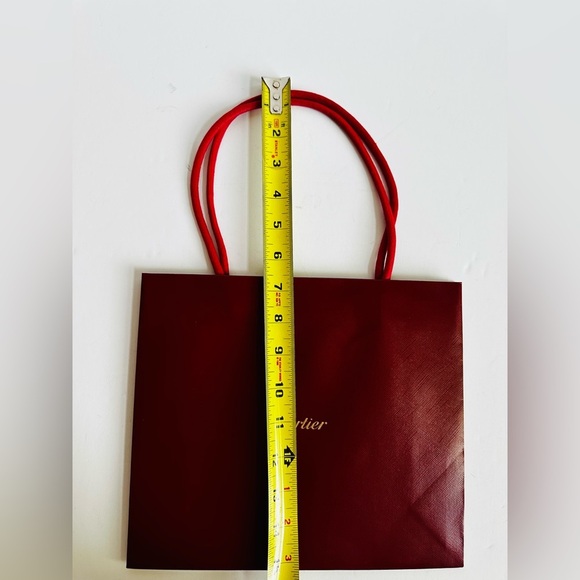 Cartier Authentic Red With Gold Gift
Shopping Paper Bag New Medium - Picture 5 of 7